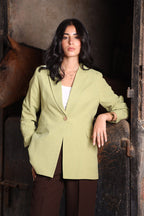 Pistachio Linen Blazer