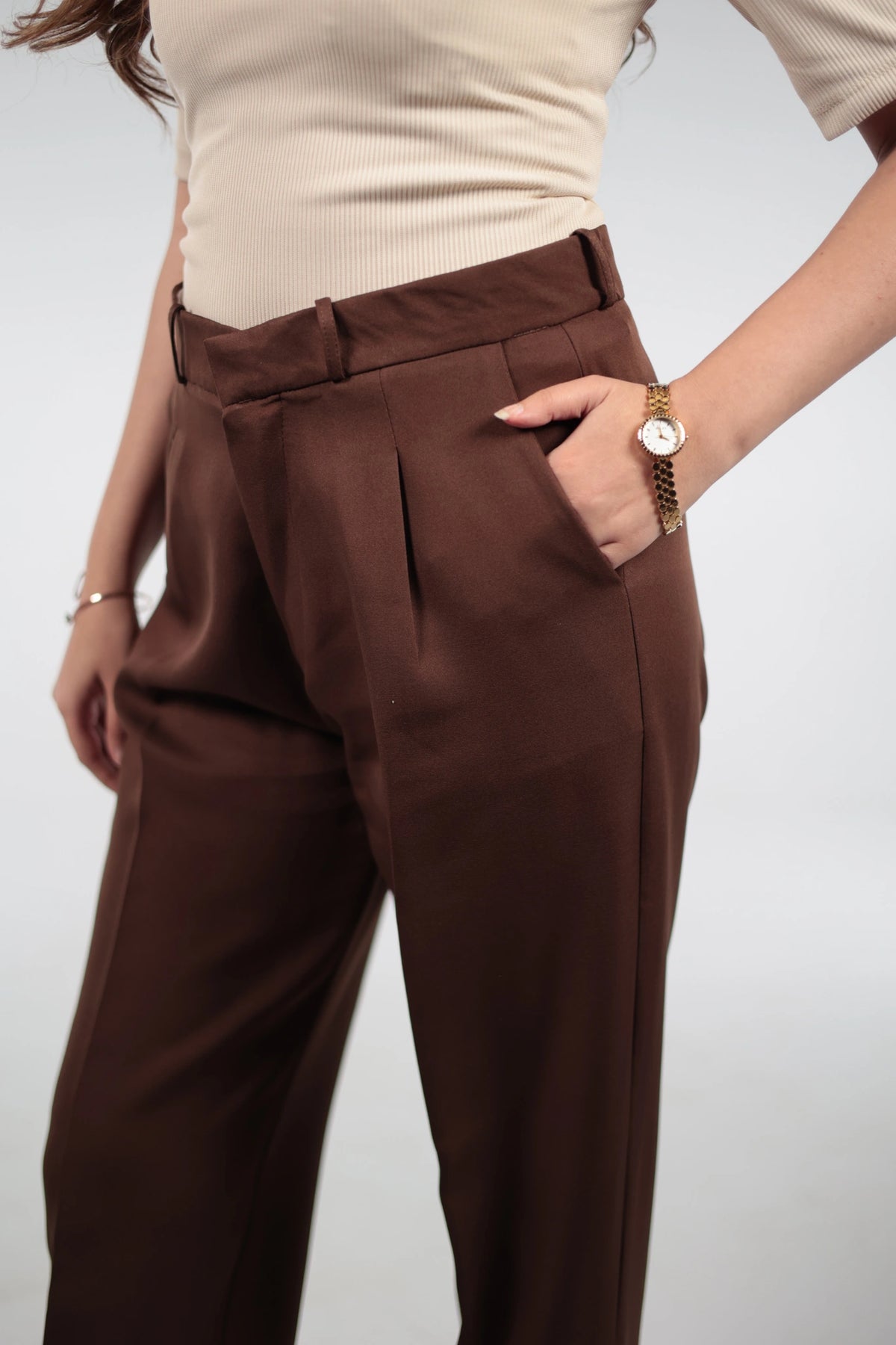 Mocha Tailored Trousers