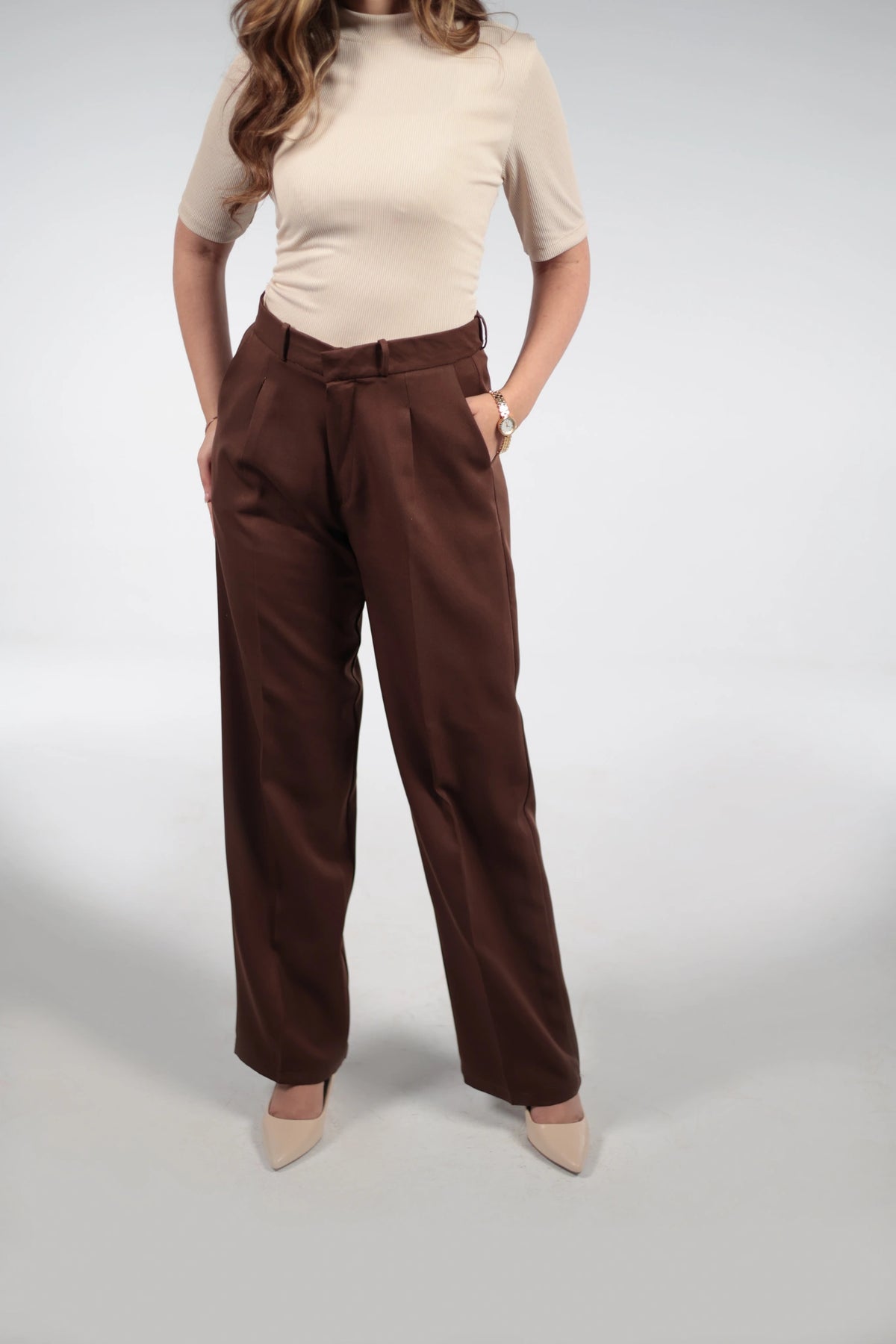 Mocha Tailored Trousers