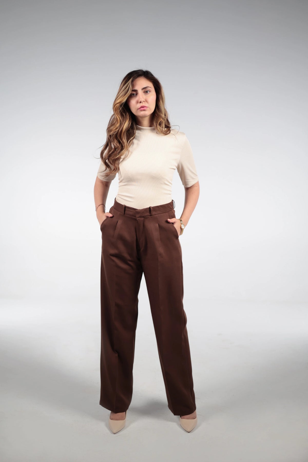 Mocha Tailored Trousers