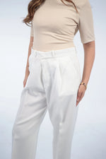 White Tailored Trousers