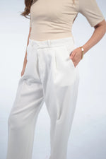 White Tailored Trousers