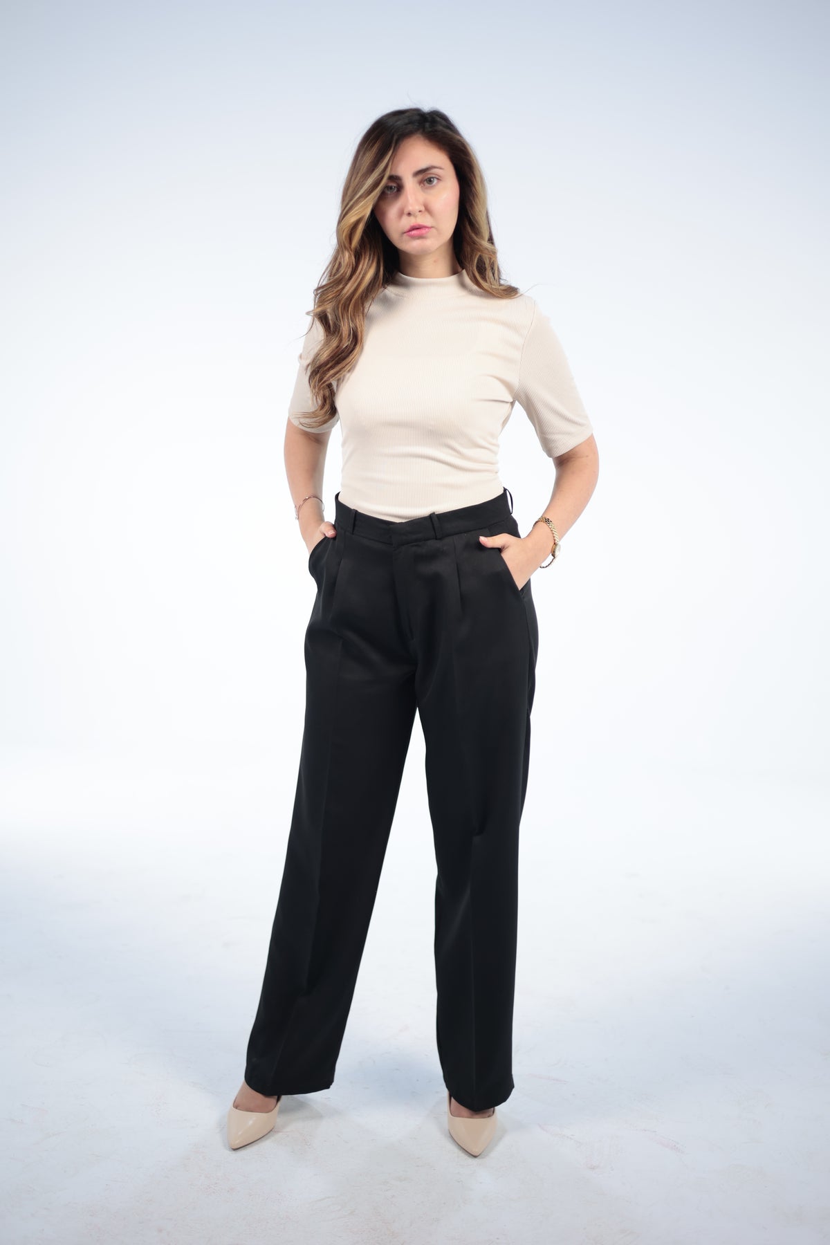 Black Tailored Trousers