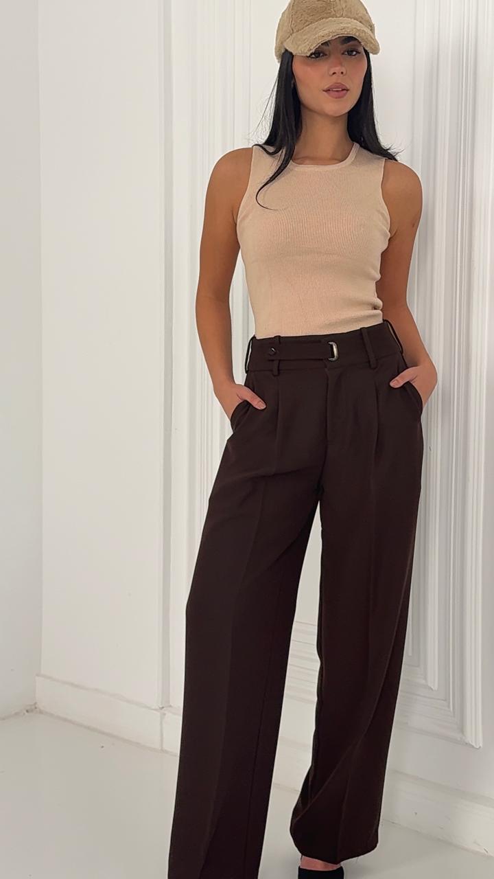 ESOS waist pants BROWN