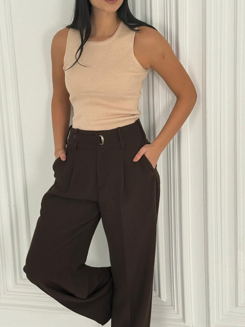 ESOS waist pants BROWN