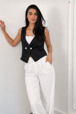 White Waistband trousesr