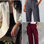 Casual blazer + Waistband trouser
